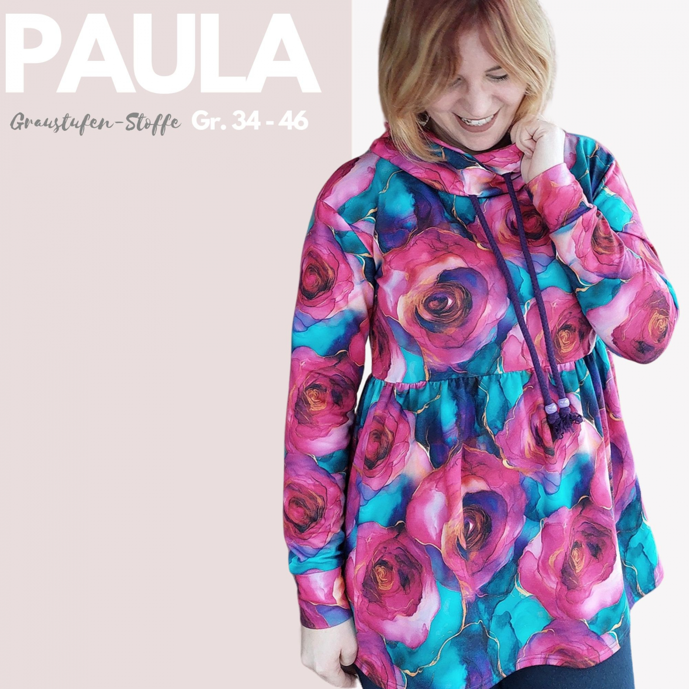 Basichoodie Paula GR. 34 BIS 46 EBOOK UND SCHNITTMUSTER